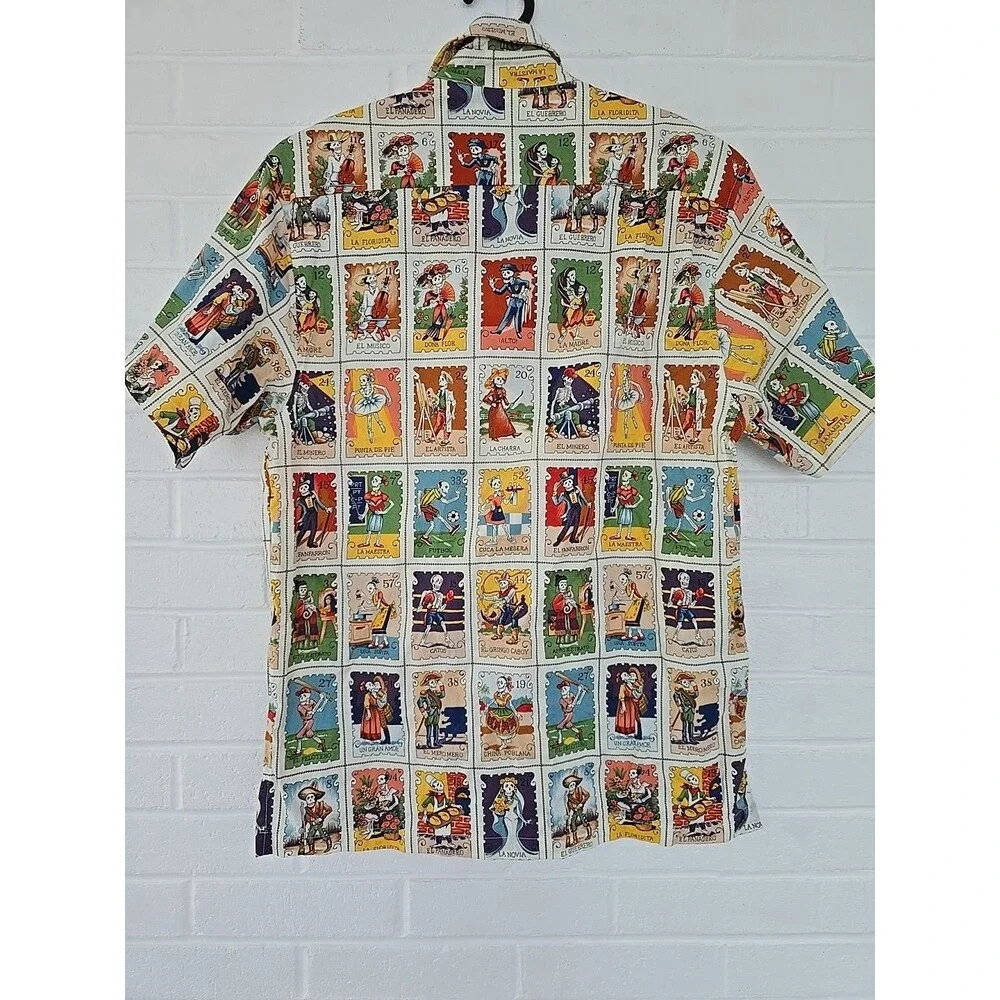 Sayulita Shirt Company Cartas Marcadas Cotton Shirt Size S